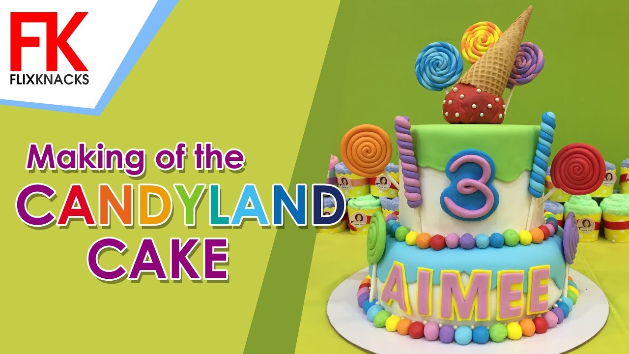Making of the Candyland Cake