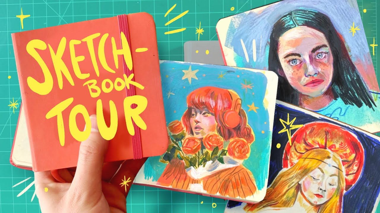 my FIRST sketchbook tour! ✨