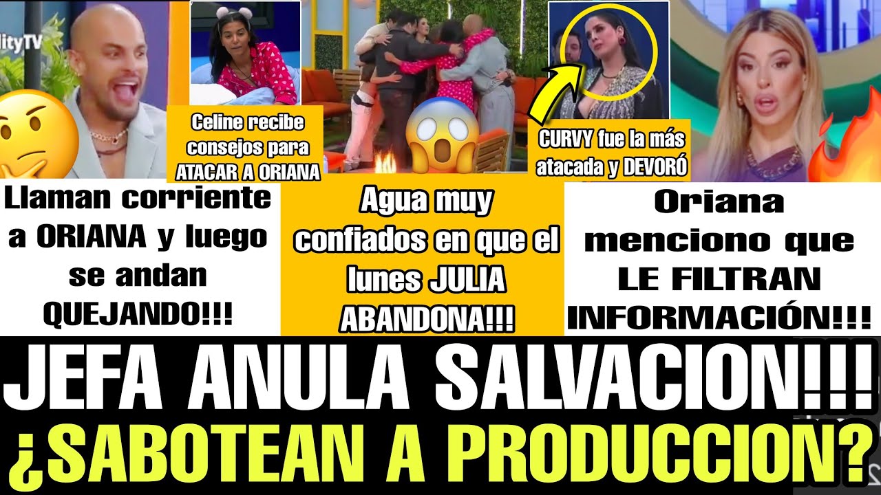 😱 JEFA ANULA SALVACIÓN!! ¿JULIA FUERA? PROVOCA A PRODUCCIÓN LA CASA DE LOS FAMOSOS EN VIVO TELEMUNDO
