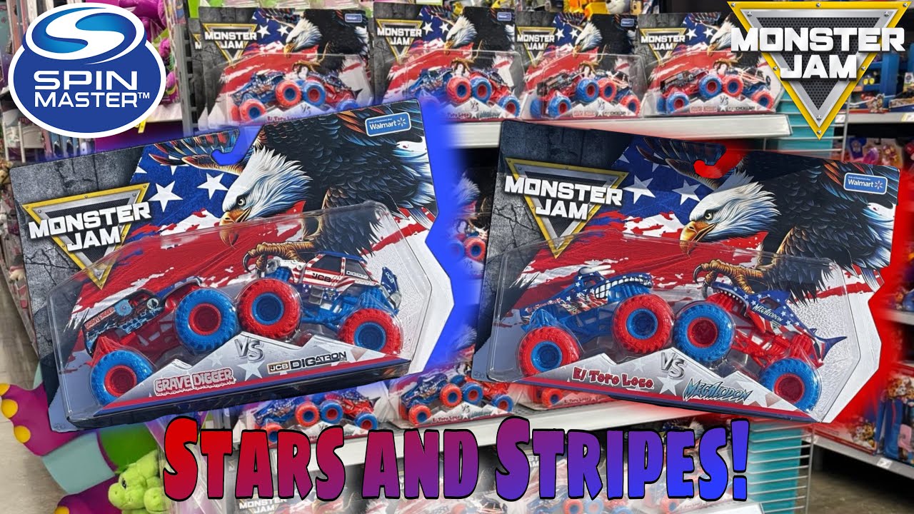 I Got The NEW Spin Master Monster Jam Stars & Stripes! INSTORE MADNESS & Full Review!