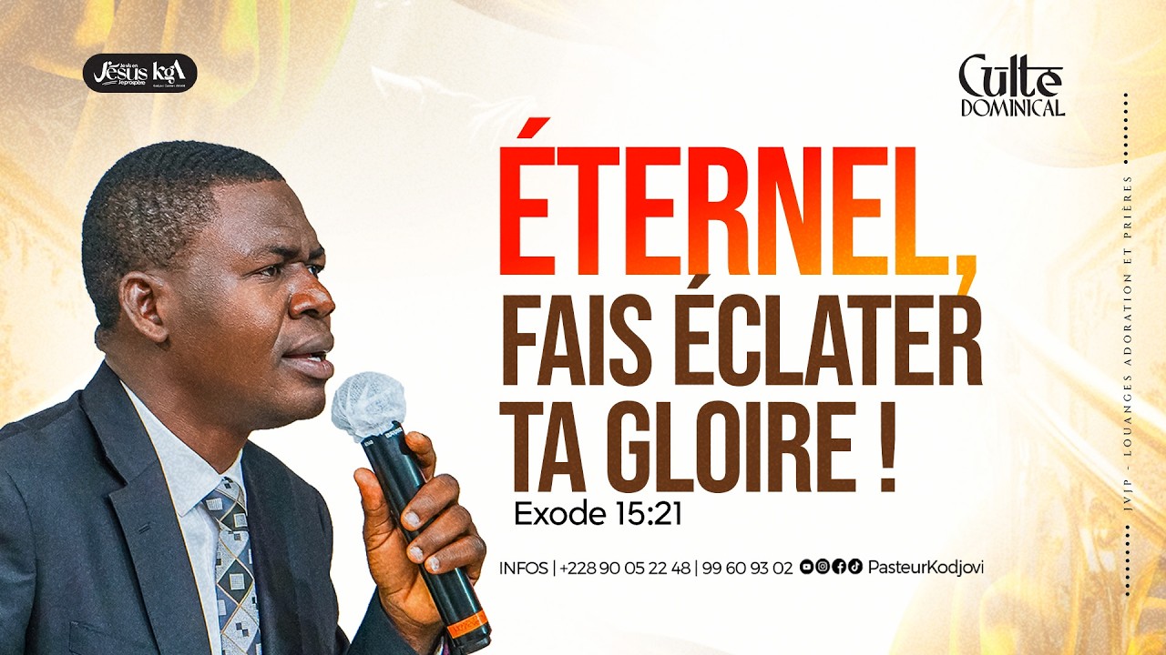 CULTE DOMINICAL - ÉTERNEL, FAIS ÉCLATER TA GLOIRE - DIMANCHE 8 FEVRIER 2026