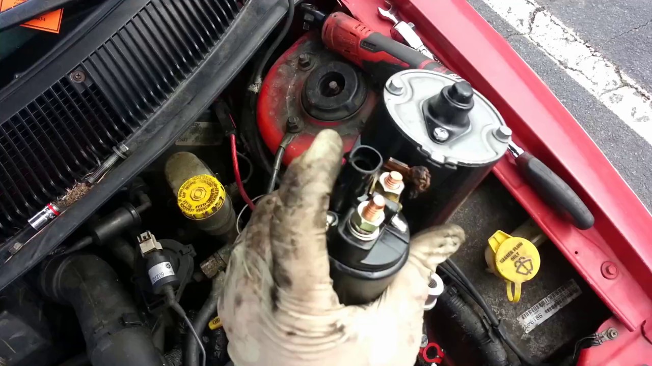 Замена стартера Dodge Neon 94-99 гг. 