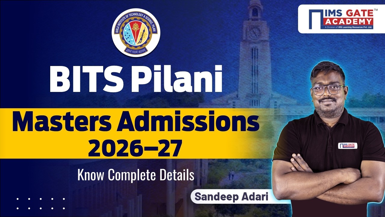 Приём в магистратуру BITS Pilani на 2026–2027 учебный год | Сандип Адари