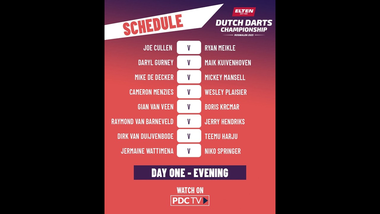 PDC Dutch Darts Championship 2025 Round 1 Raymond van Barneveld vs Jerry Hendriks 2025 05 23 HUN