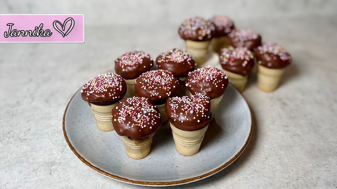 Küchlein im Waffelbecher - perfekter Sommerparty und Kindergeburtstag Snack