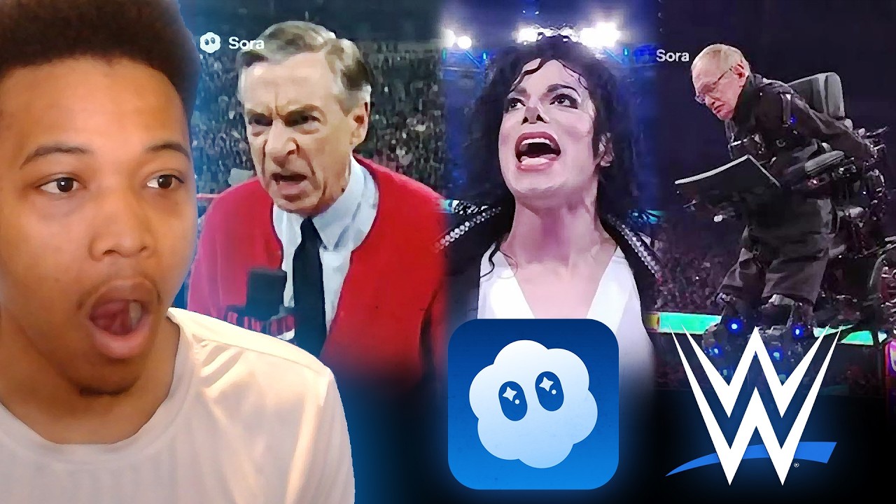 Видео с ИИ Соры из WWE &mdash; СТРАННЫЕ! | Реакция Bryant316