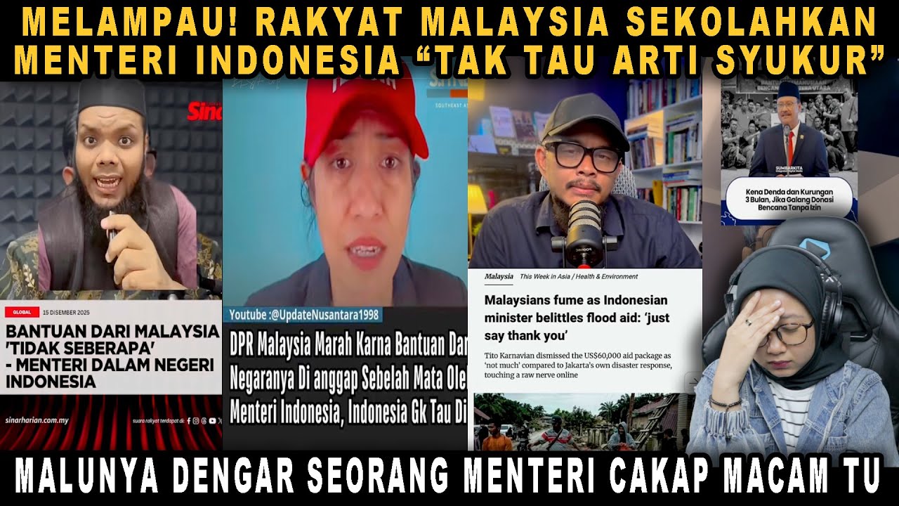 MELAMPAU❗RAKYAT MALAYSIA SEKOLAHKAN MENTERI INDONESIA &ldquo;TAK TAU ARTI SYUKUR&rdquo;