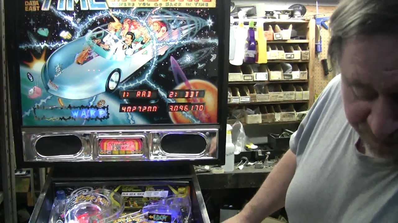 #202 Data East TIME MACHINE Pinball Machine uses CHIME COILS!  TNT Amusements