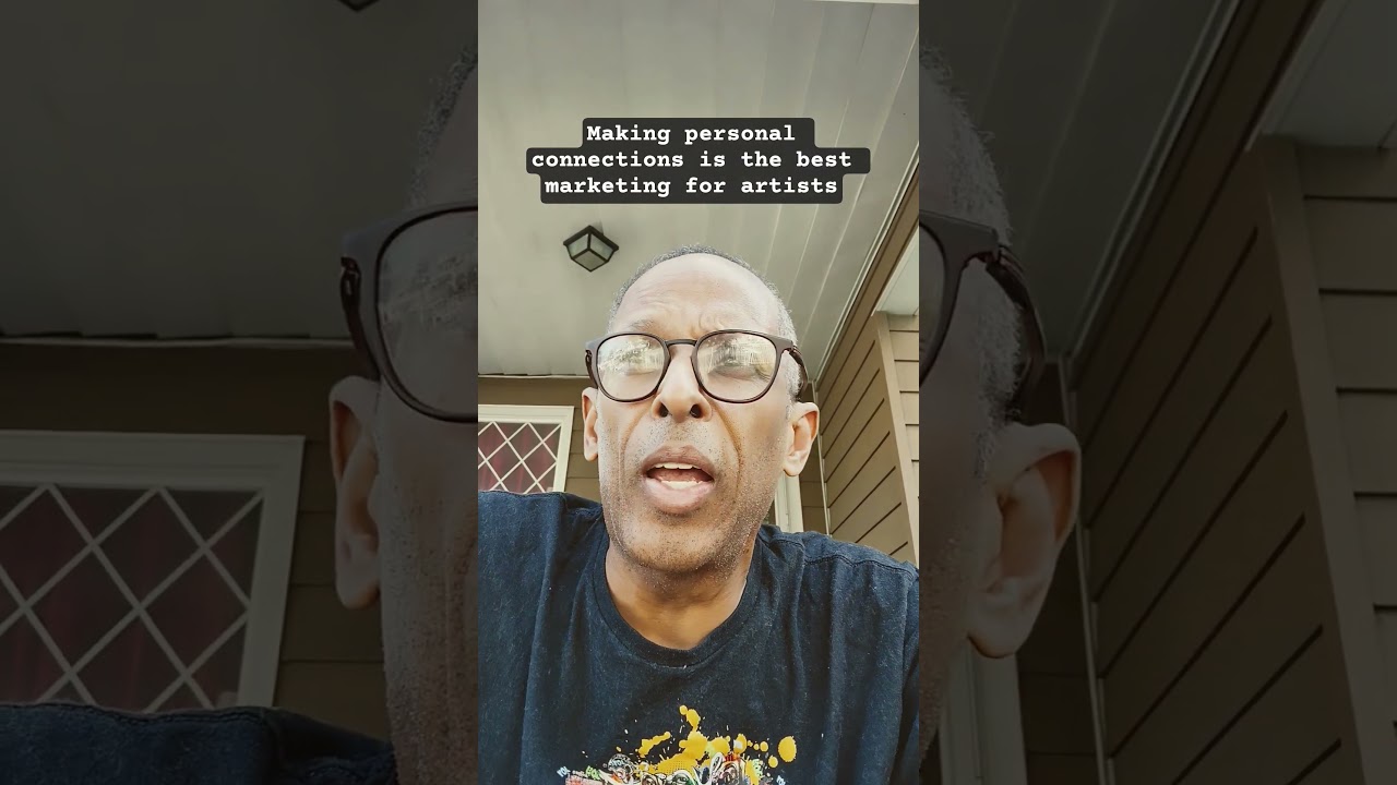 Make a personal connection before you try to sell your work