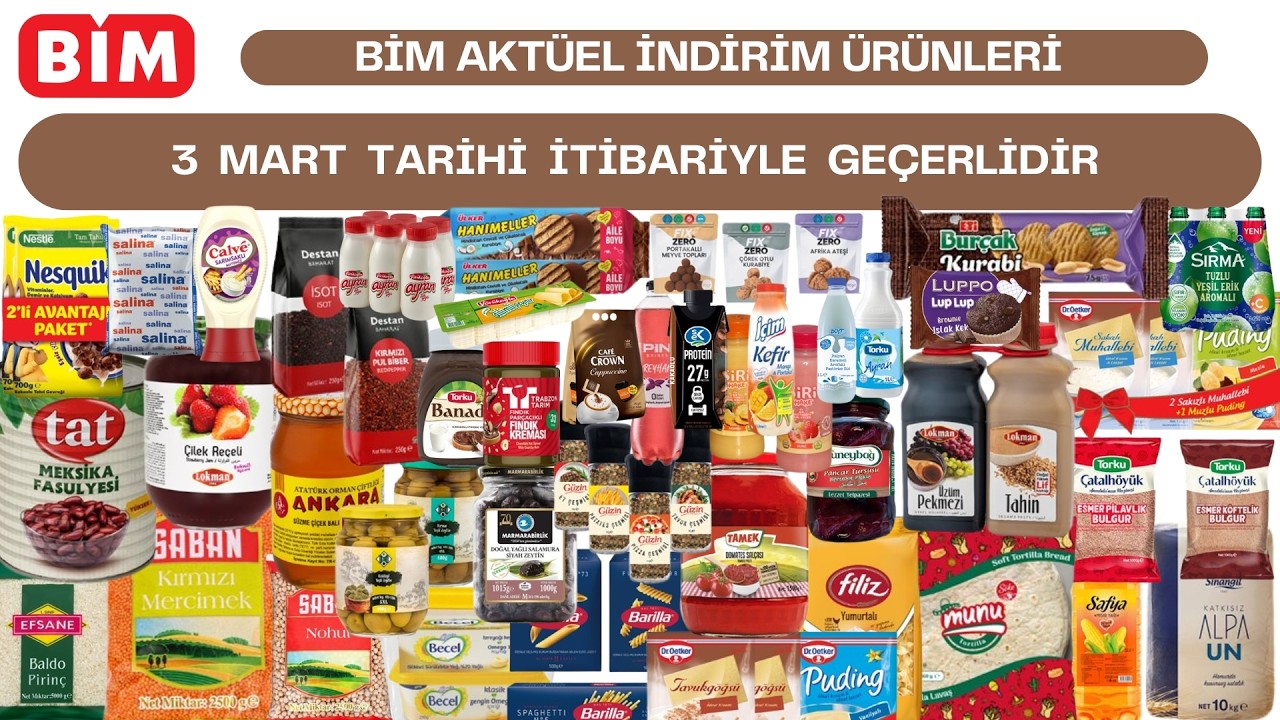 4 MART İTİBARİYLE BİM İNDİRİM ÜRÜNLERİ !