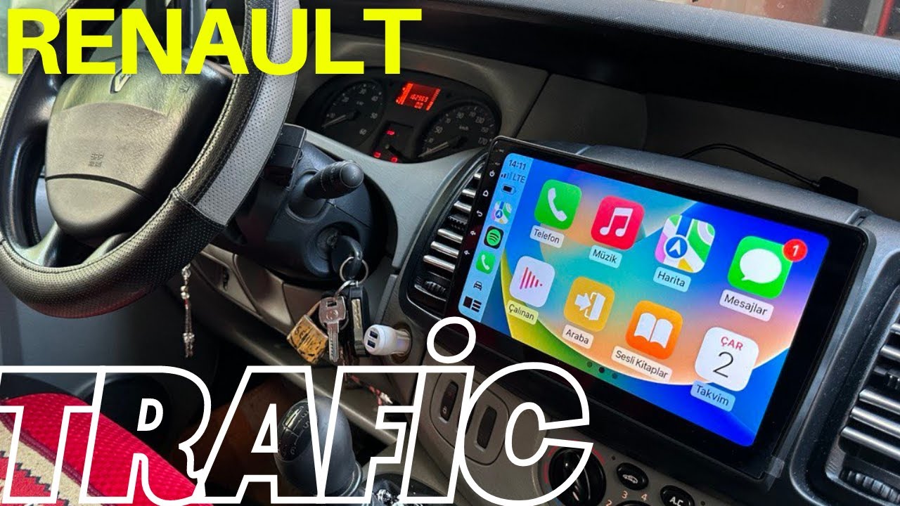RENAULT TRAFİC   KABLOSUZ CARPLAY-ANDROİD MULTİMEDYA SİSTEMİ #renault  #renaulttrafic  22-1422