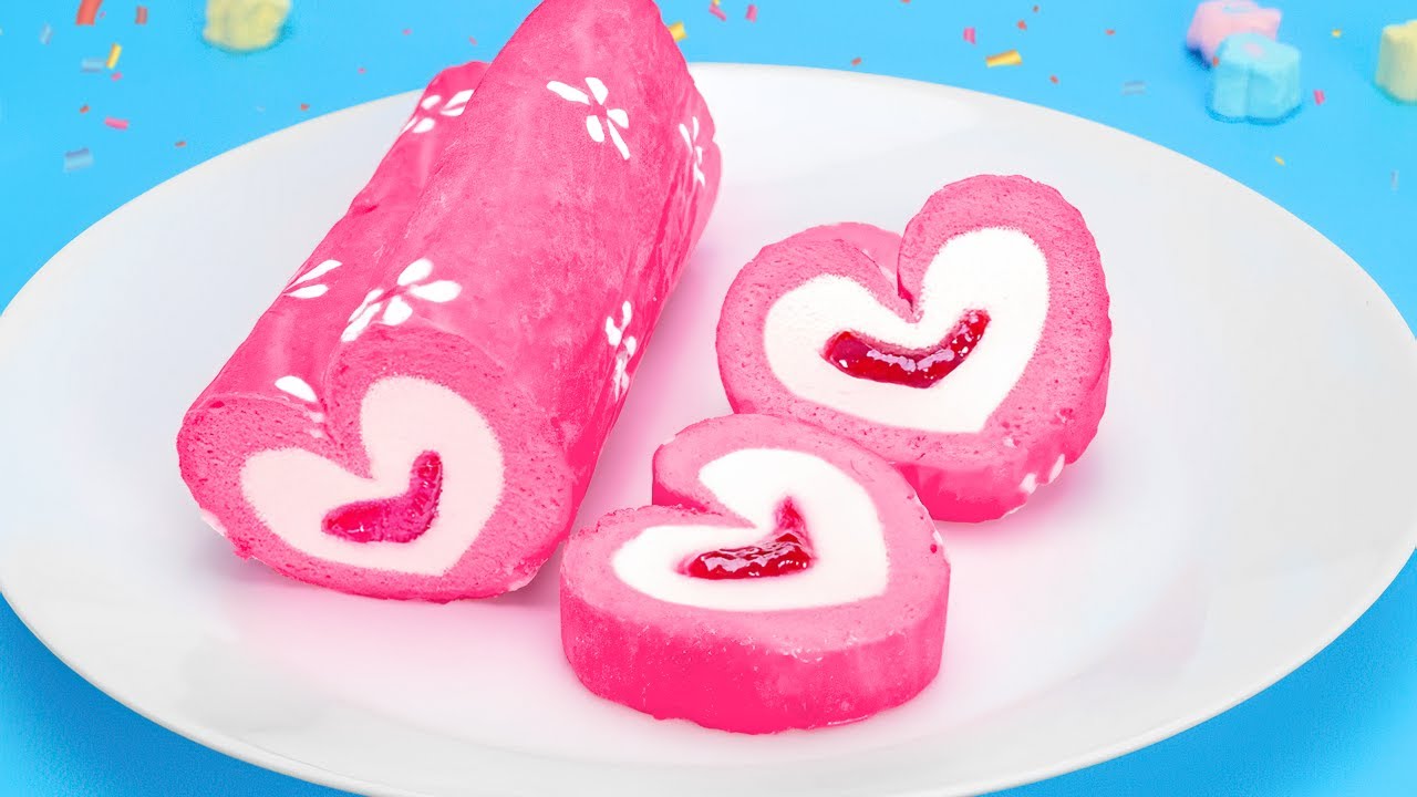 Easy Pink Raspberry Surprise! 🍰💞 Sam's Baking Adventure on Valentine's Day