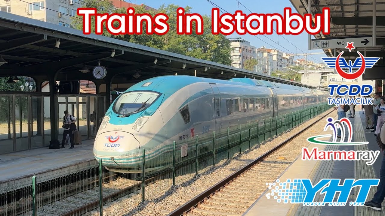 ISTANBUL TRAINS IN ACTION! HIGH SPEED AND MARMARAY TRAINS ARRIVING AND DEPARTING COMPILATION (2025)