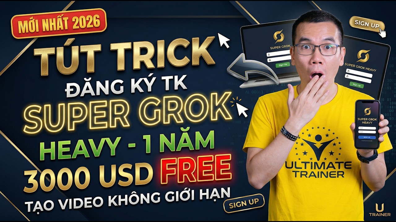 TIPS for Signing Up for a FREE $3000 USD Super Grok HeaVy Account for 1 Year | Create Unlimited V...