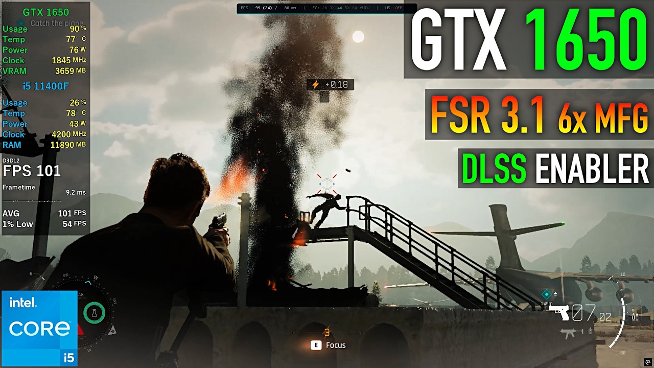 GTX 1650 - 007 First Light - Мод FSR 3.1 6x Multi Frame Generation