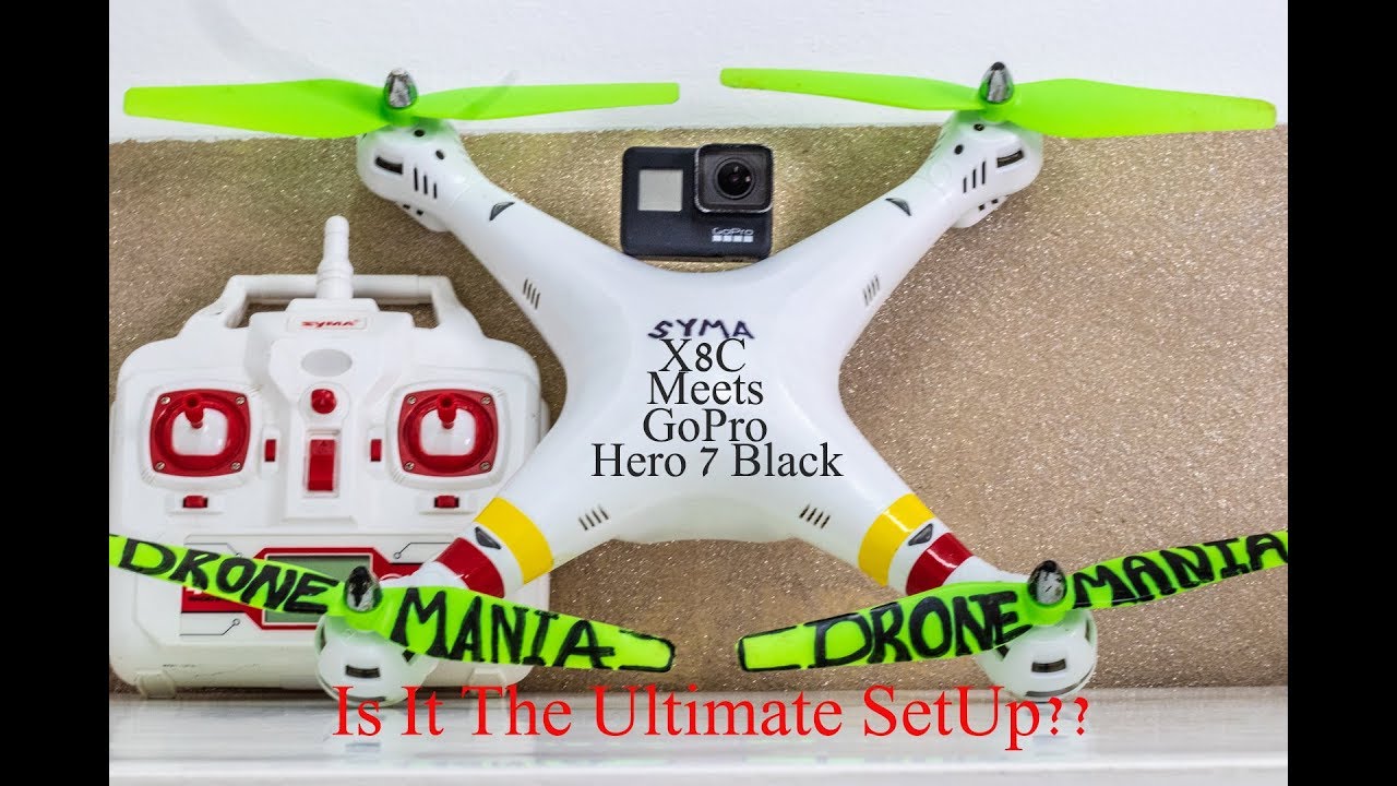 Syma X8C $90 Quadcopter & GoPro Hero 7 Black | Extreme EIS (electronic image stabilization) TEST!!