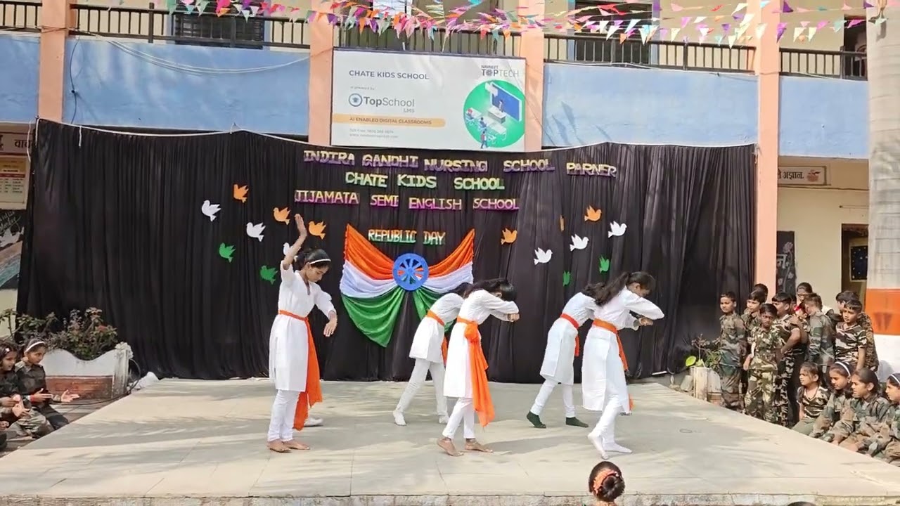 C🇮🇳lass🙆☺️ 5th ,class 6th students performing dance on Republic Day 🌹 🪩