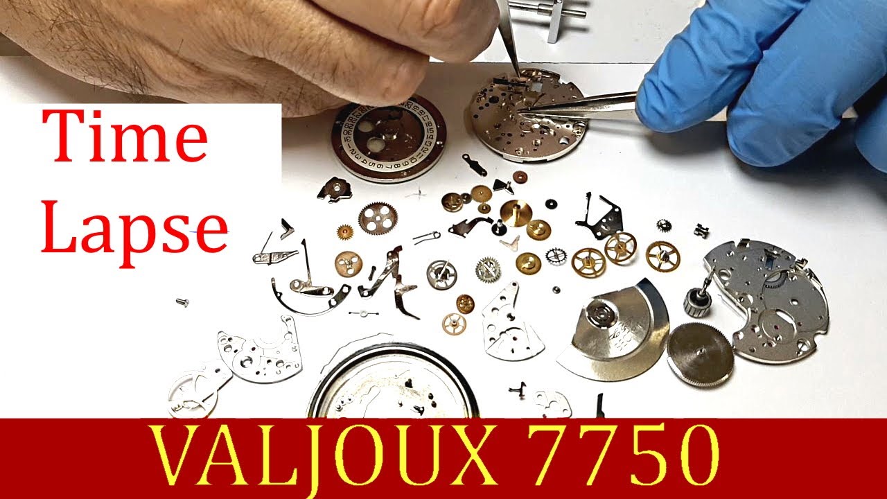 Revisione Cronografo Valjoux 7750 - time lapse