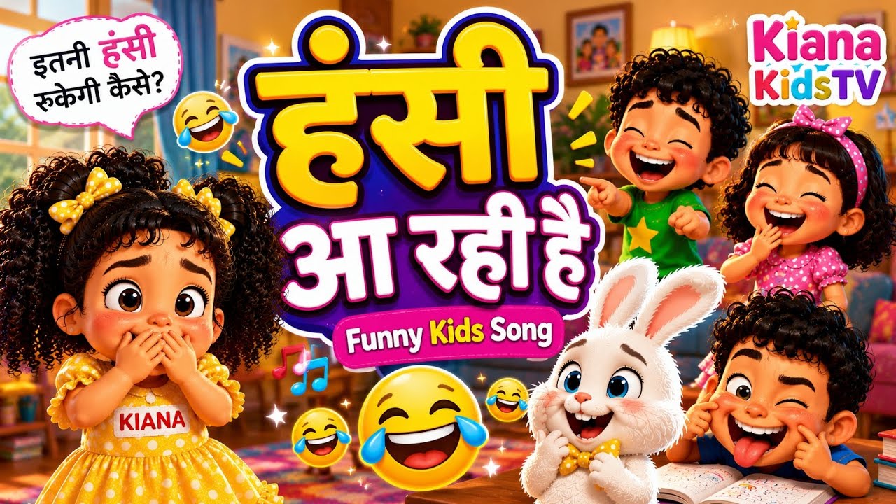 😂 हंसी आ रही है | Funny Kids Song Hindi | Kids Comedy Song Funny Cartoon Song for Kids | KianaKidsTV