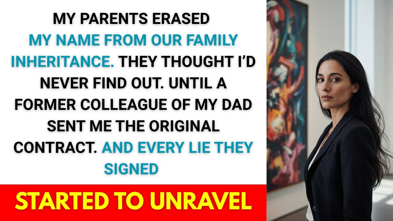 My Parents Hid My Name From Our Family Inheritance, Then A Former Colleague Of My Dad Sent Me The Re