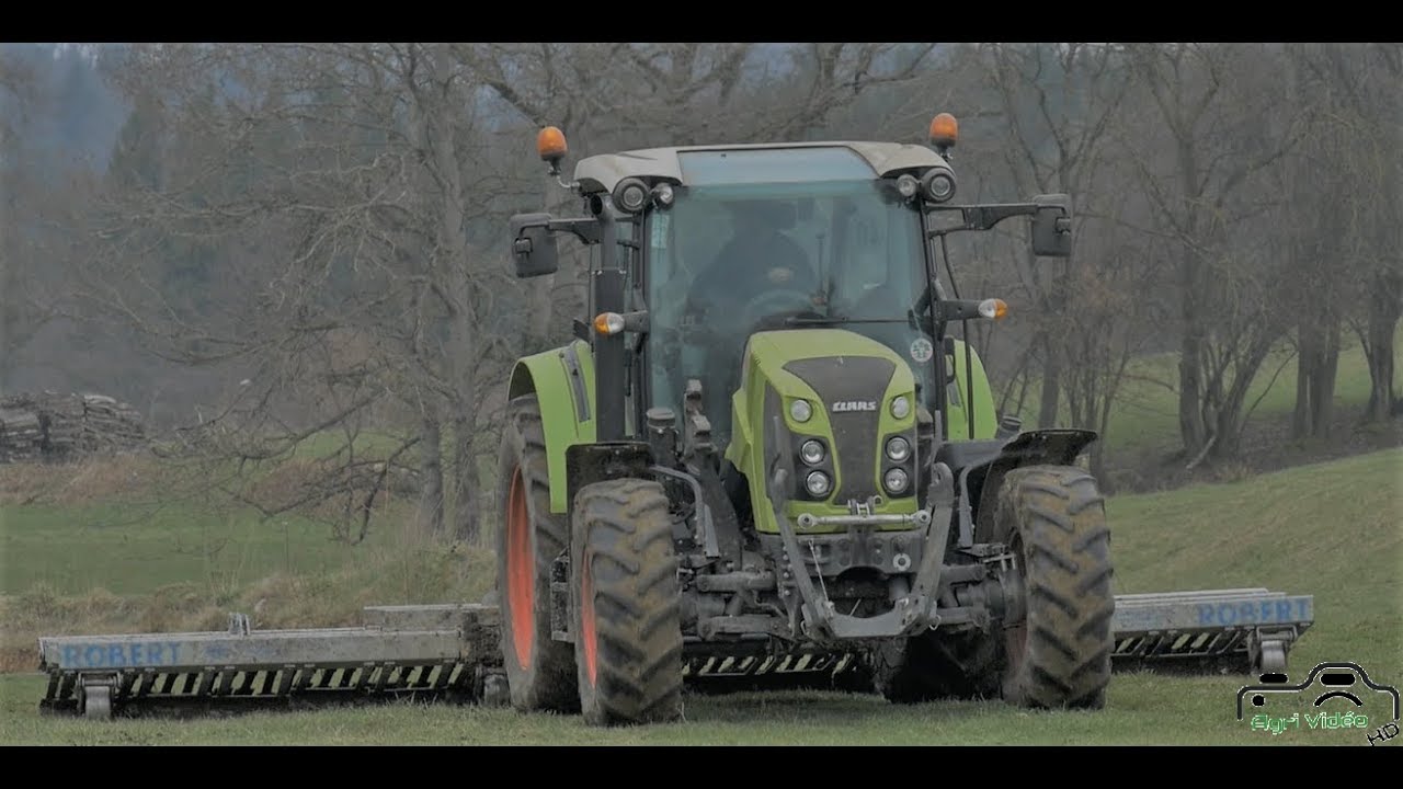 NEW CLAAS ARION 440 / ROBERT [Hersage de praire 2018]