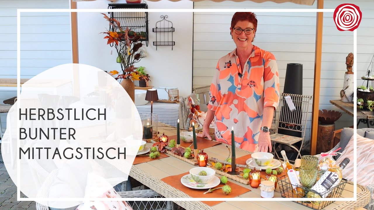 Herbstlich bunter Mittagstisch | Wohnen & Schenken - Christa Wagner