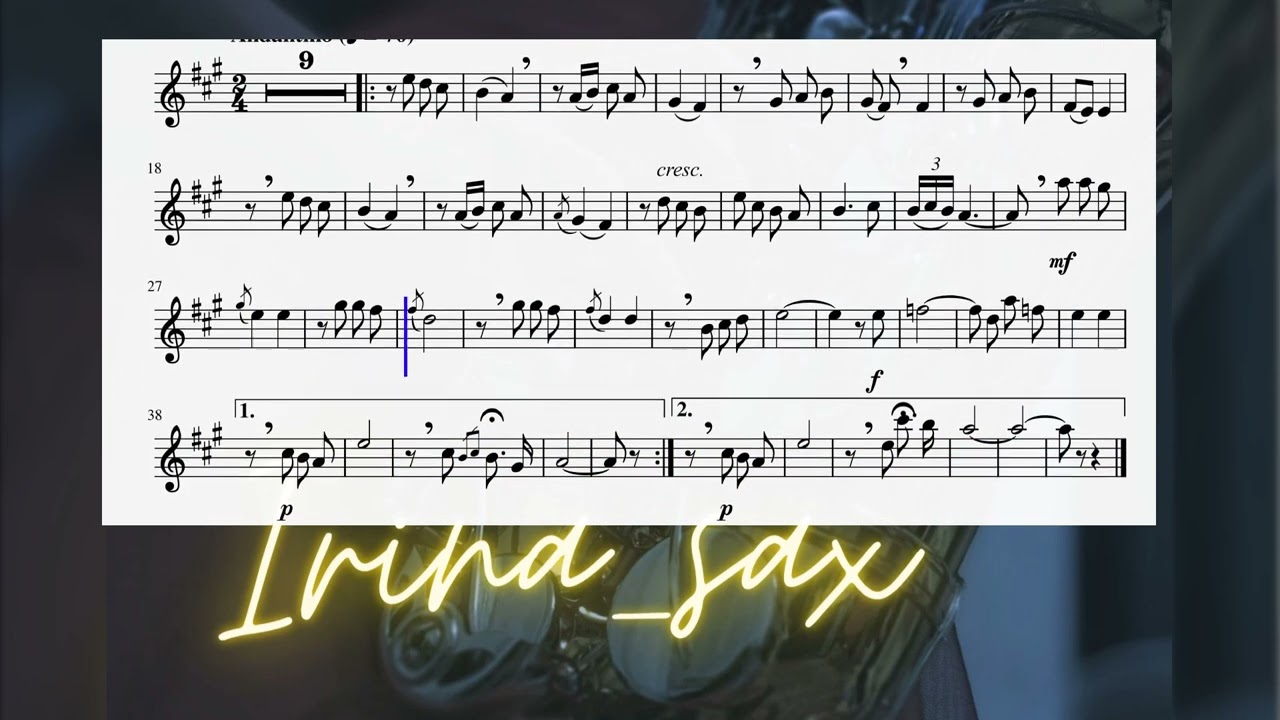 O sole mio accompaniment for sax alto