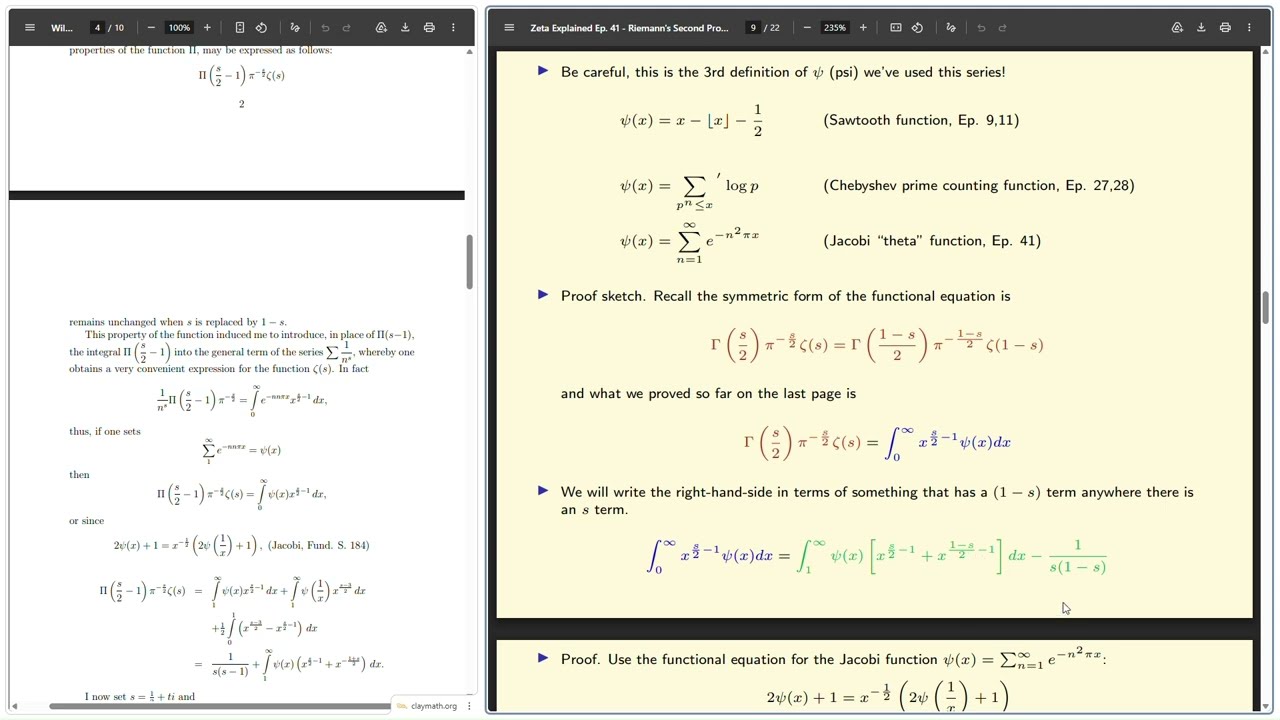 Zeta Explained #41: Riemann's Second Proof of the Functional Equation (via Jacobi Theta Functions)