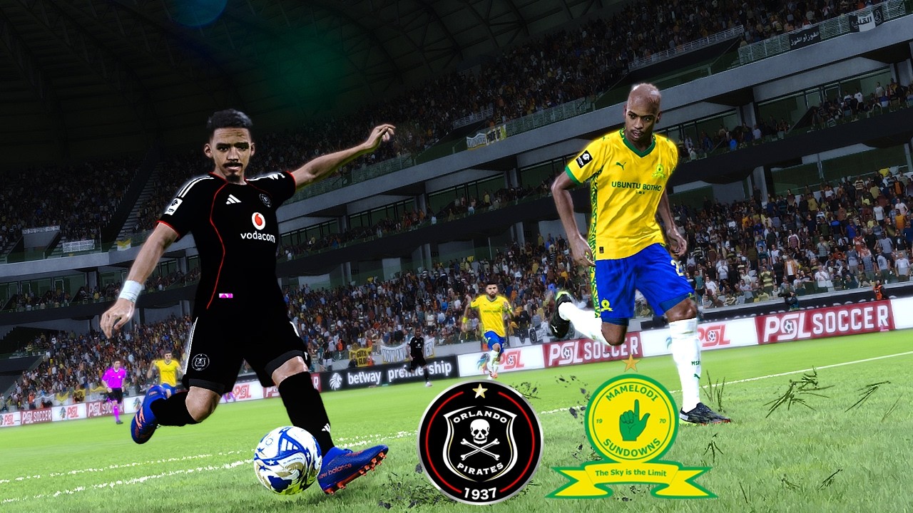 🔴ORLANDO PIRATES vs MAMELODI SUNDOWNS ⚽ BETWAY PREMIERSHIP 25/26 ⚽ FOOTBALL GAMEPLAY HD PES 2026