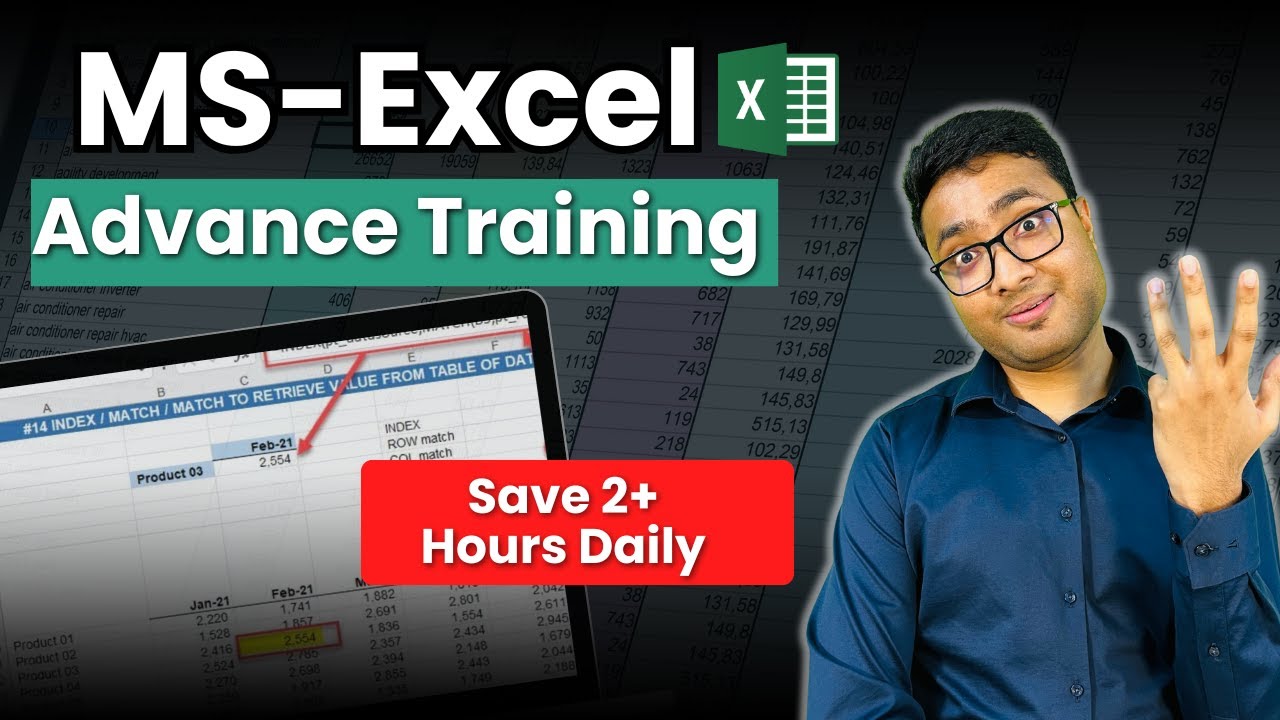 Advanced Excel Training in 1 Hour | Dashboard, Xlookup, Variance Analysis