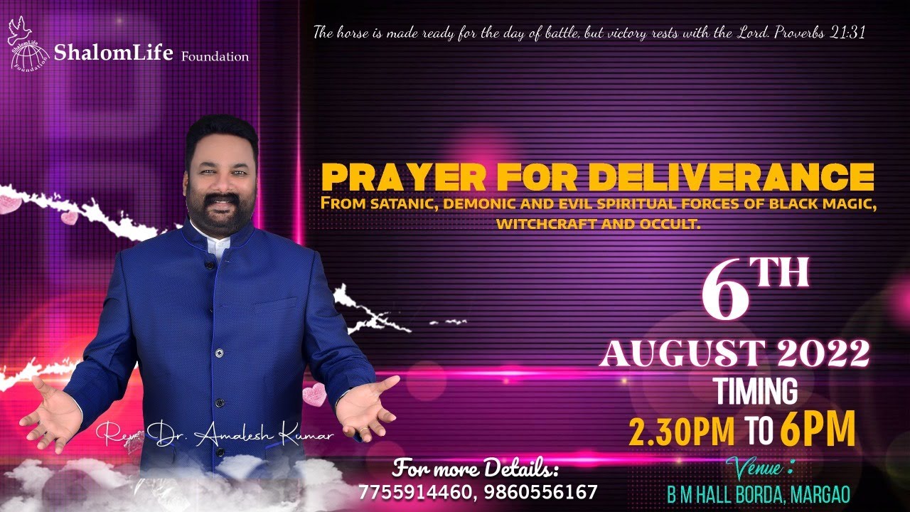 06.08.2022/ Healing and Deliverance Service live from BM hall, Goa, India