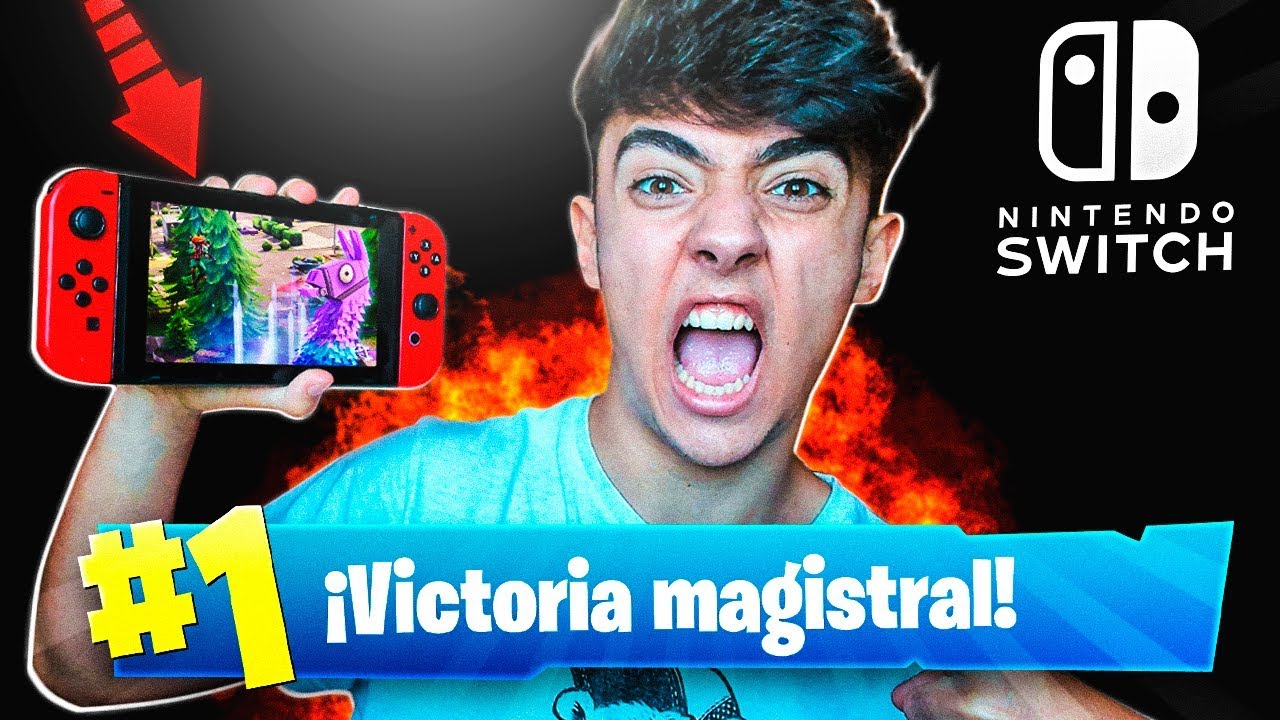 ¡MI PRIMERA PARTIDA EN NINTENDO SWITCH a FORTNITE: Battle Royale! - Agustin51