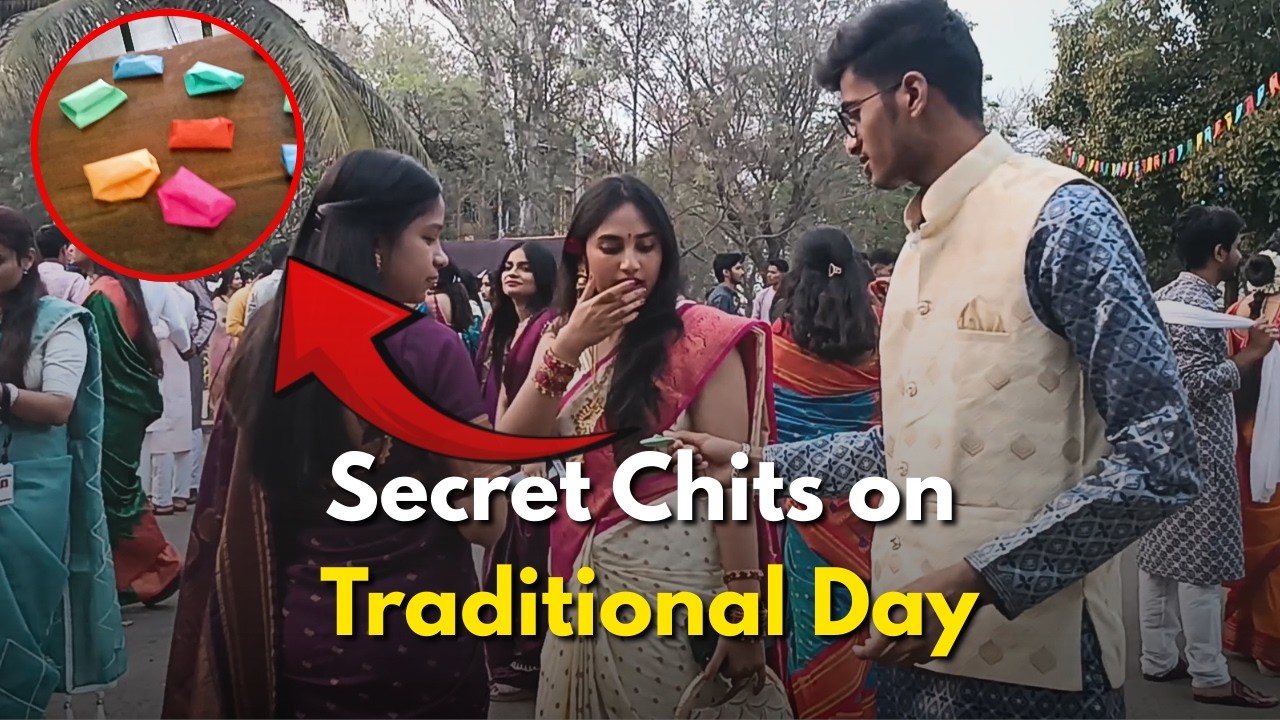Giving chits to girls on traditional day😜😜 | Marathi vlog