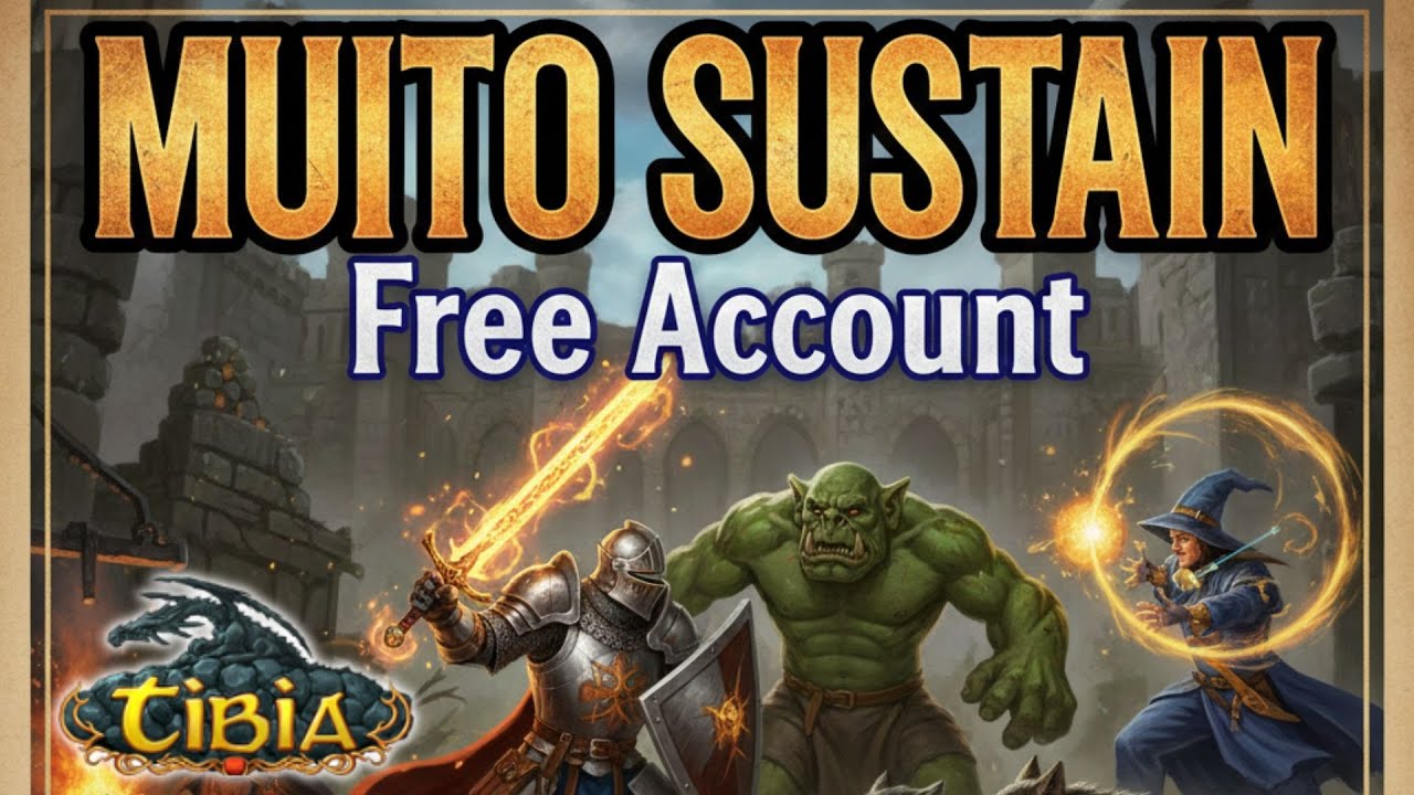 MUITO SUSTAIN: Como caçar sem gastar NADA sendo Free Account! | Tibia