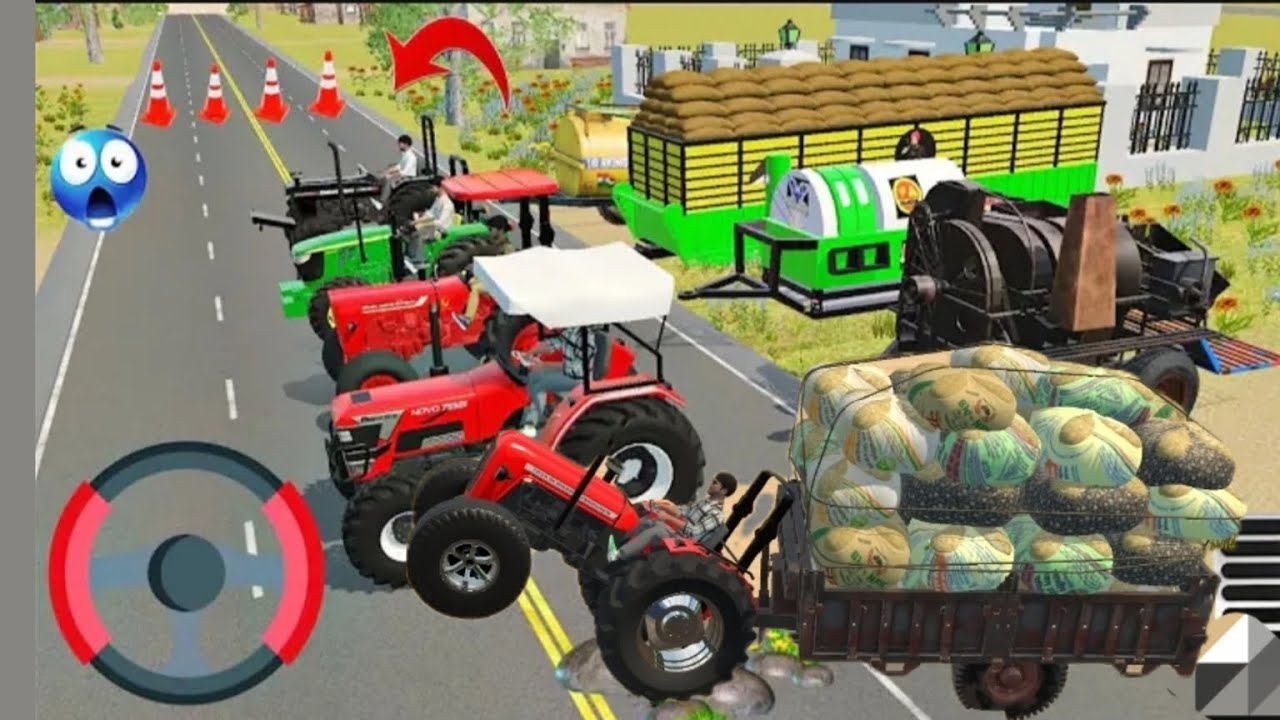 Indian Vehicle Simulator 3D 🚜 JCB & Tractor Heavy Loading Gameplay 😍 #indianvehicalsimulator3d 