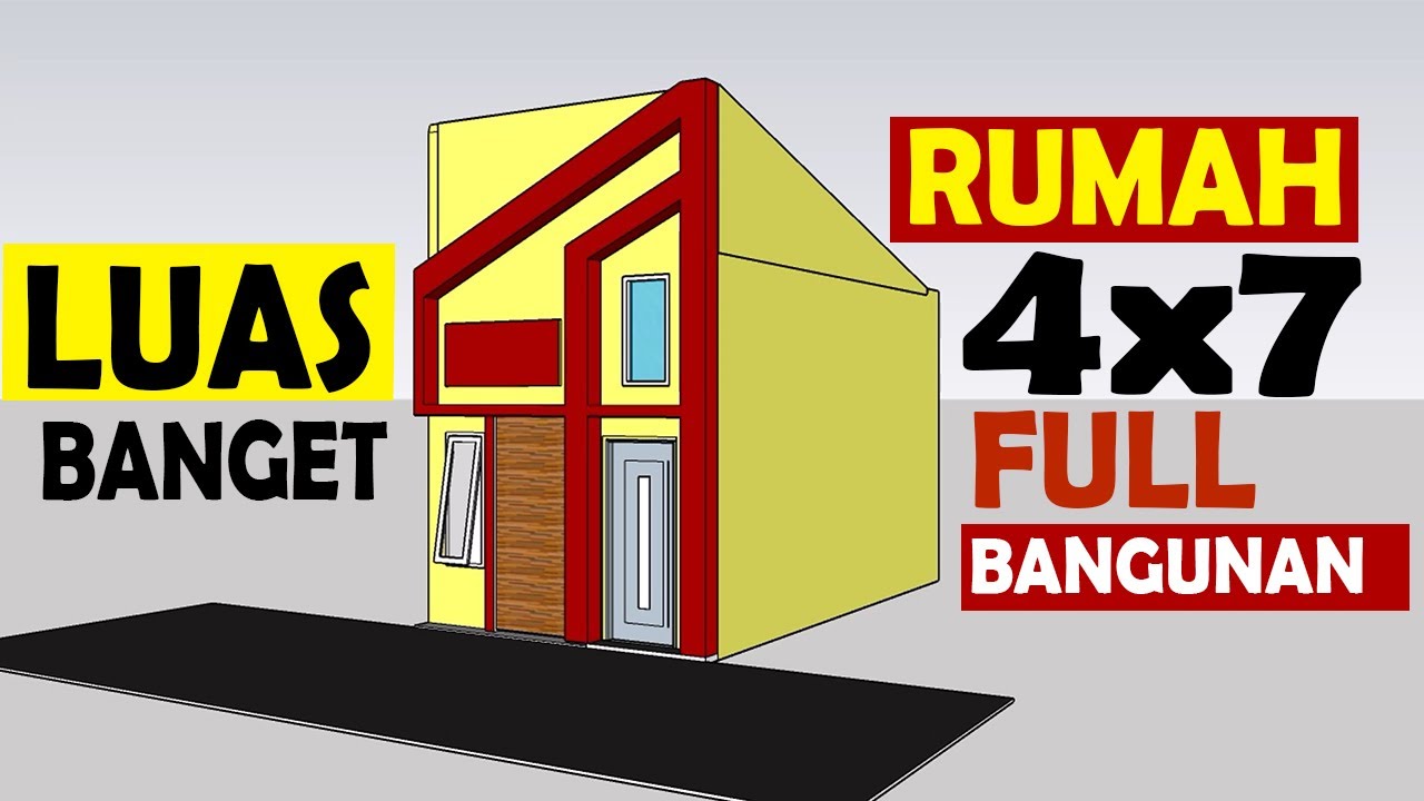 Rumah 4x7 1 lantai Luas Banget Full Bangunan