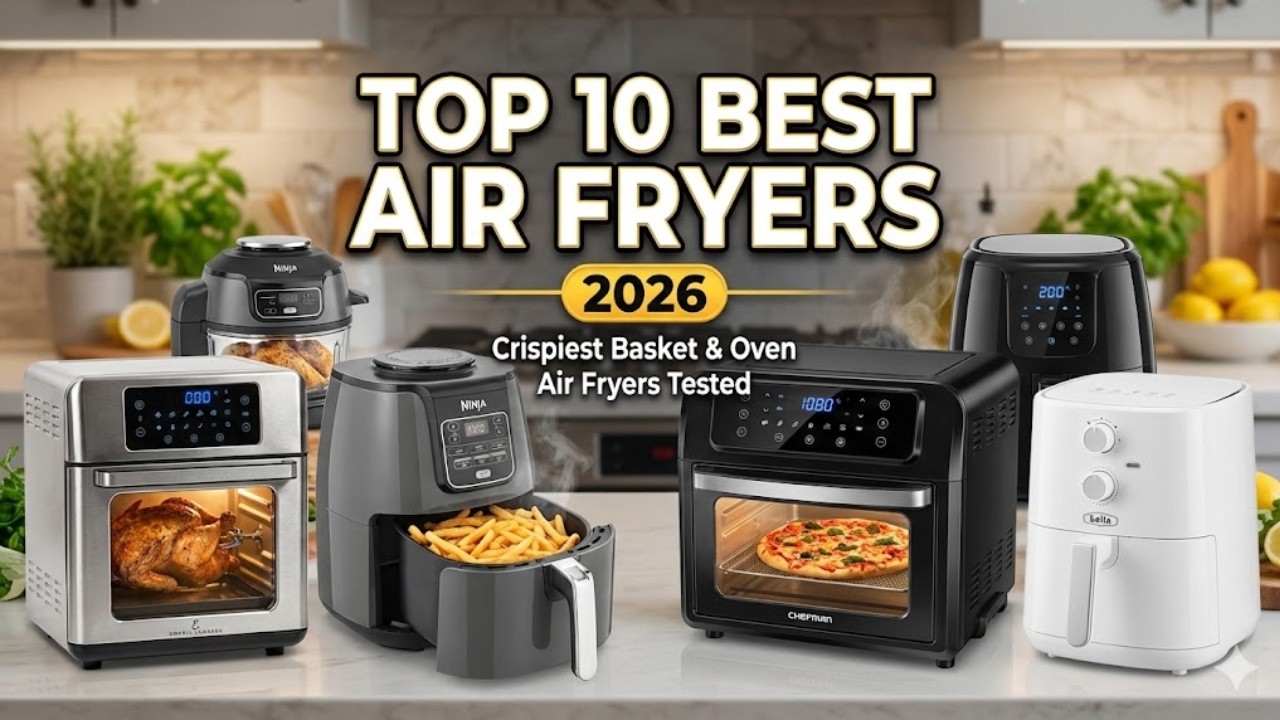 Top 10 Best Air Fryers 2026 – Crispiest Basket & Oven Air Fryers Tested!