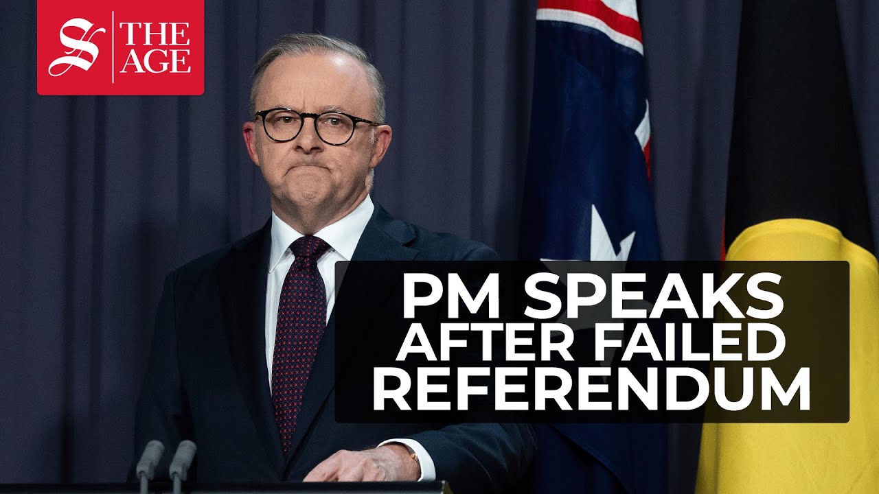 Anthony Albanese addresses the nation after failed Voice referendum