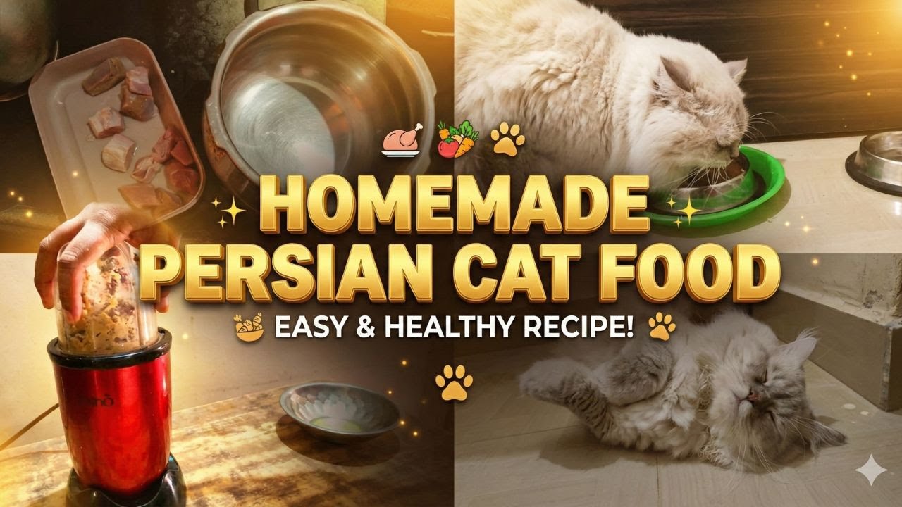 "Homemade Persian Cat Food Recipe 🐾 | Healthy & Easy Cat Meal Guide!"