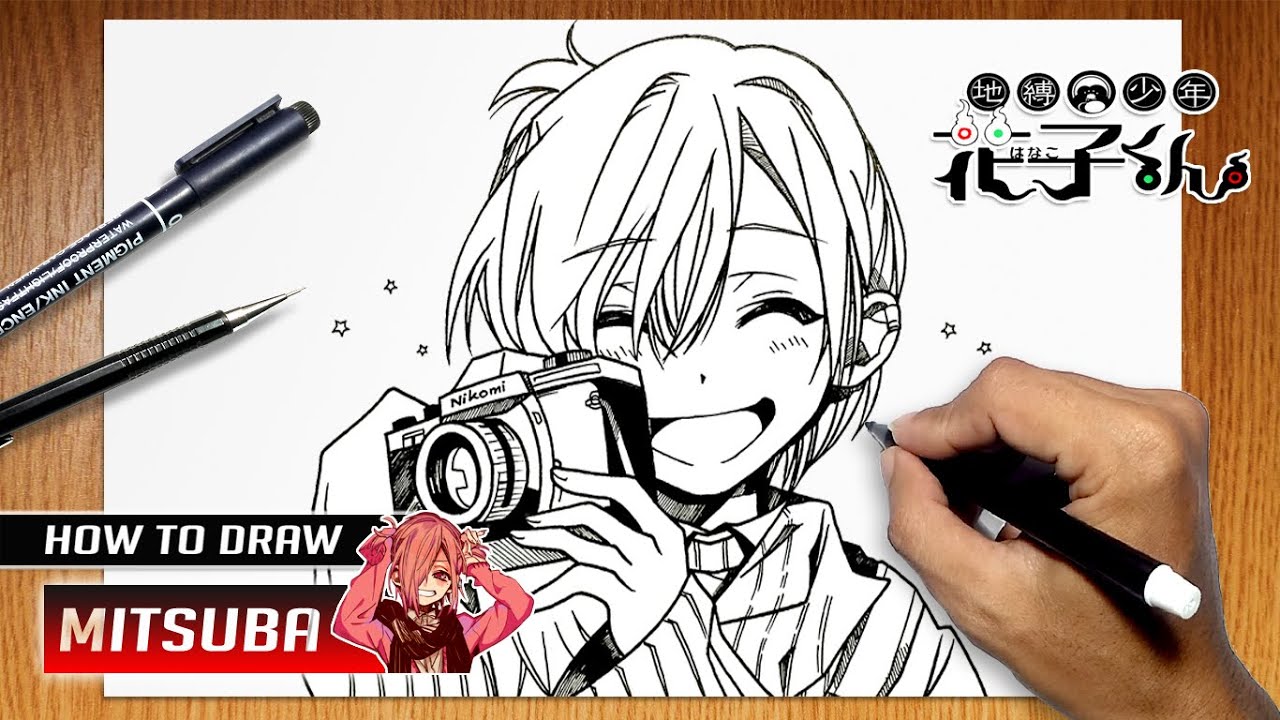 How to draw Mitsuba Sousuke from Jibaku Shounen Hanako kun