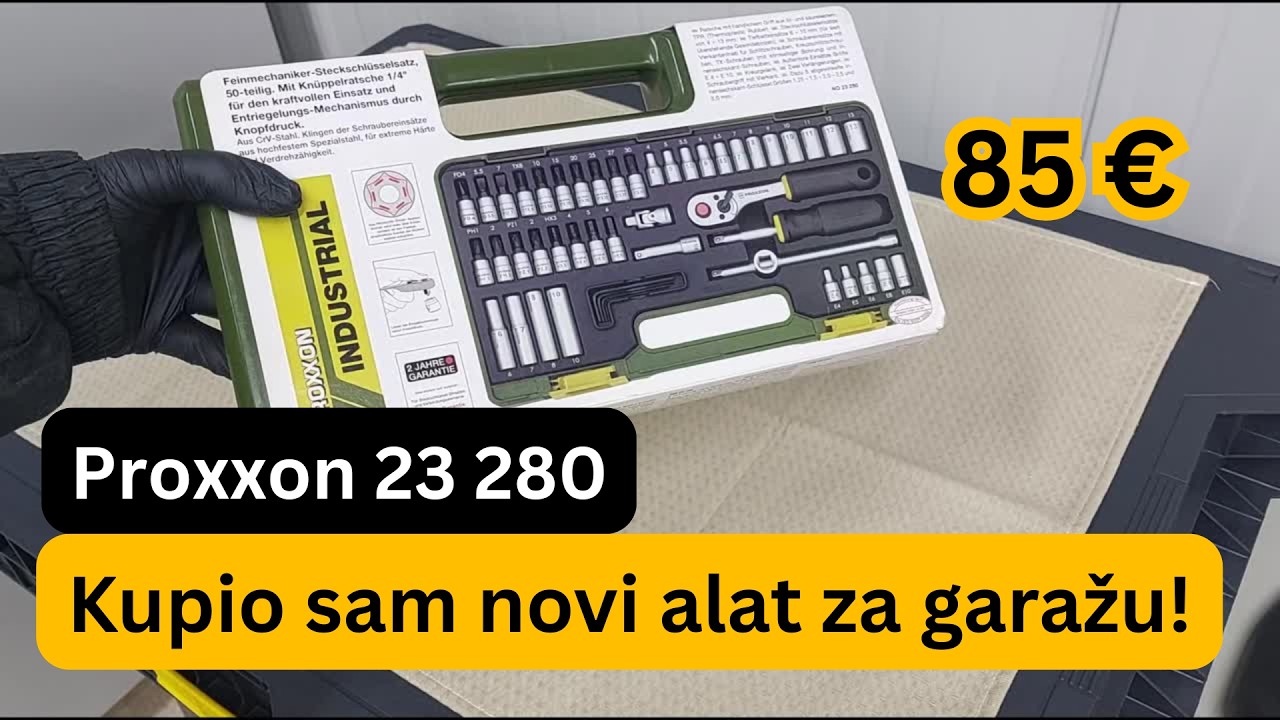 Mala garnitura alata PROXXON 23 280 Račna čegrtaljka gedora