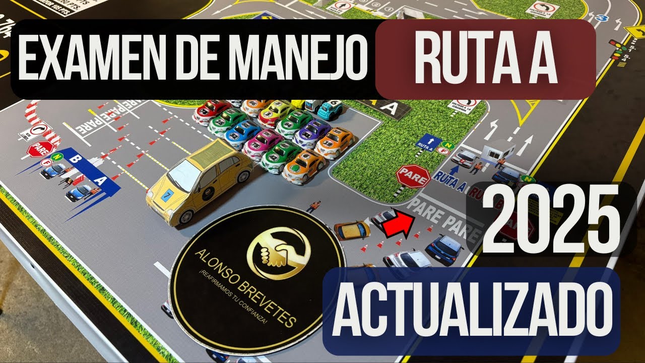 2025 Examen de manejo RUTA A touring conchan [MEJOR EXPLICADO IMPOSIBLE] 😱 🥳