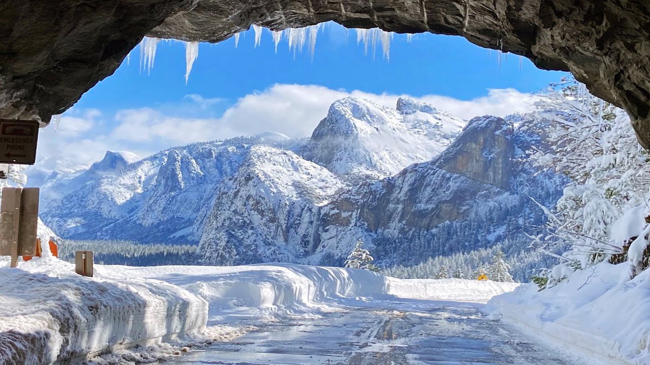 See Yosemite Buried Under Feet of Snow as Park Stays Closed Indefinitely