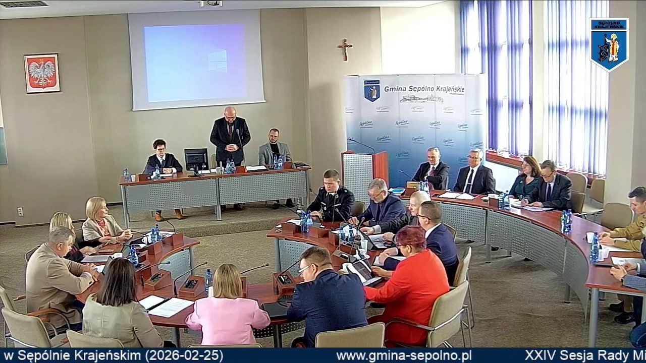 XXIV sesja Rady Miejskiej w Sępólnie Krajeńskim, 25-02-2026