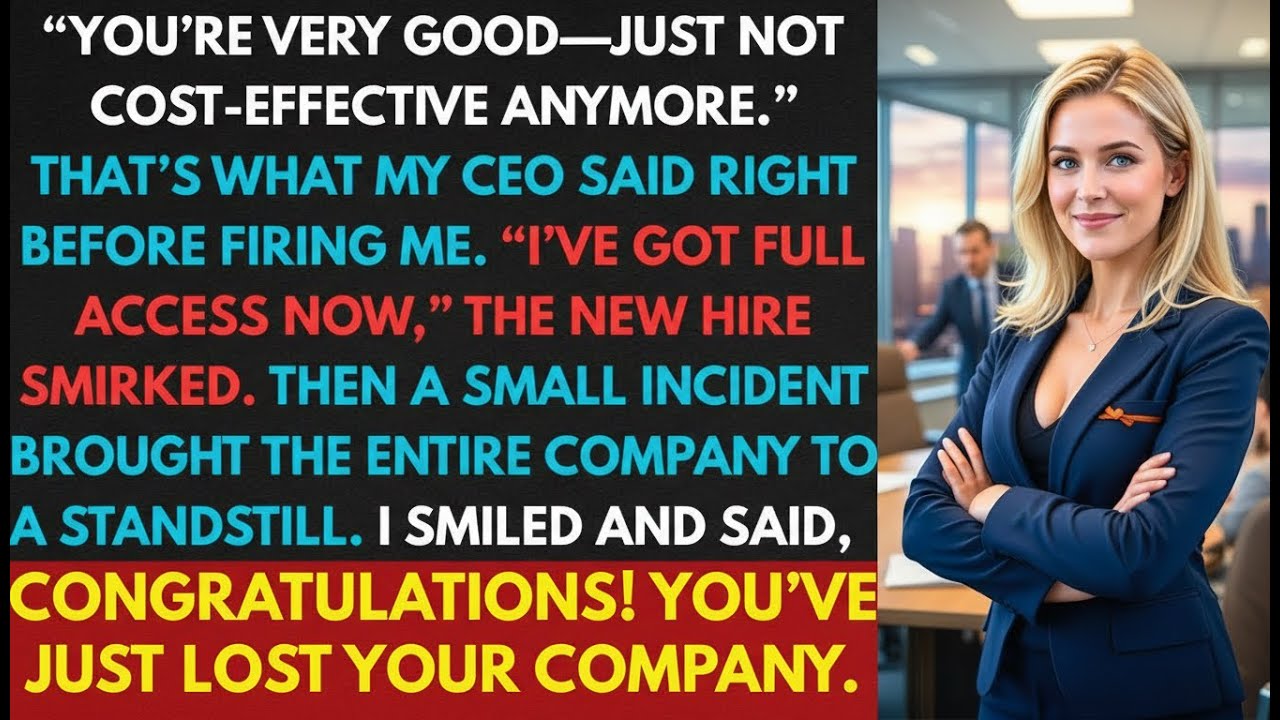 CEO Replaced Me With A Cheaper Graduate. He Thought Passwords Were Enough. He Forgot One Thing…