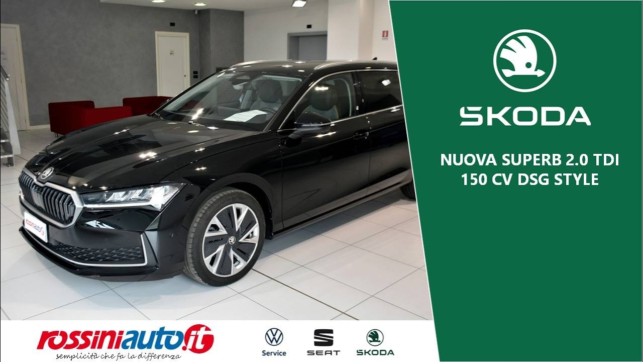 Presentazione Skoda Nuova Superb 2.0 TDI 150 Cv DSG Style usata in pronta consegna