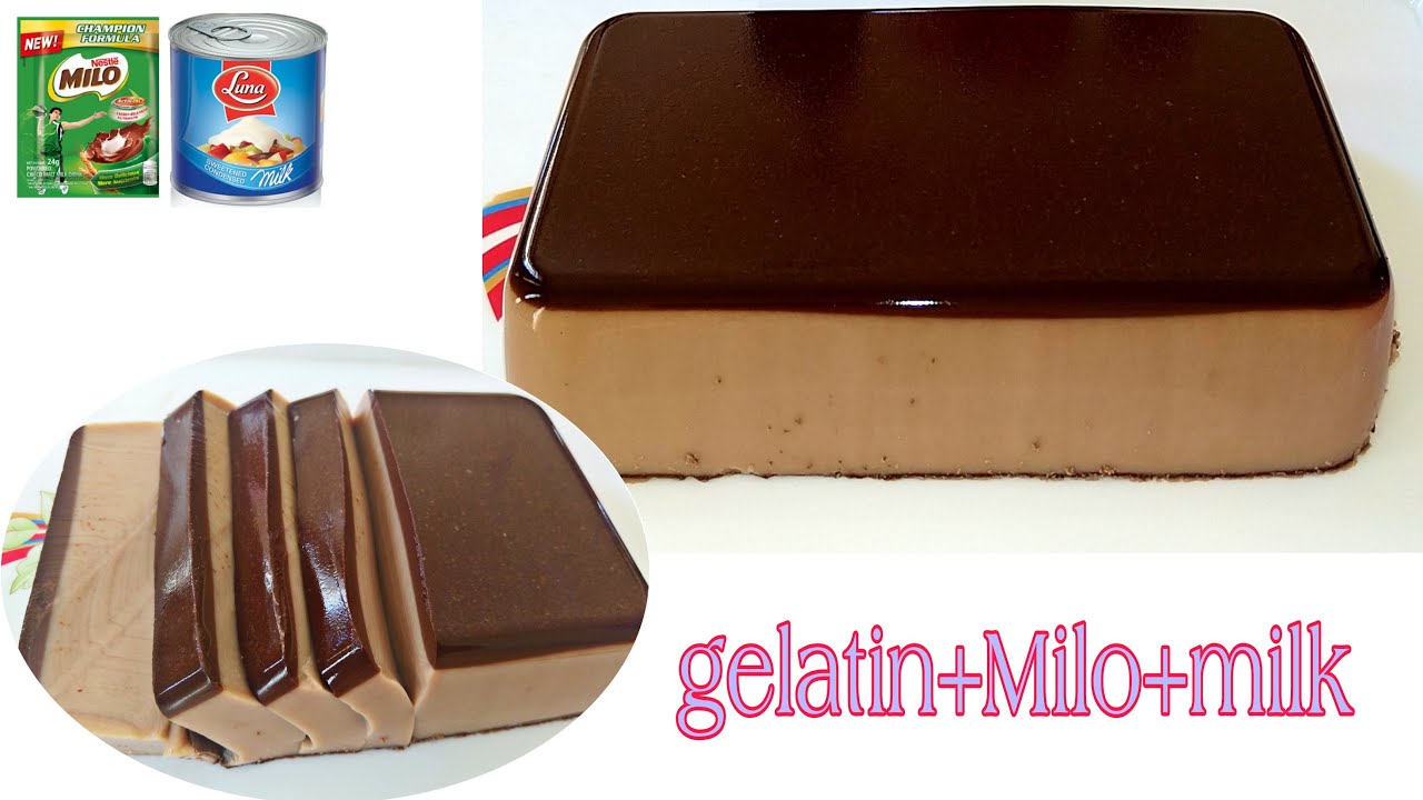 GELATIN MILO FLAN SUMMER TREAT PANG NEGOSYO RIN