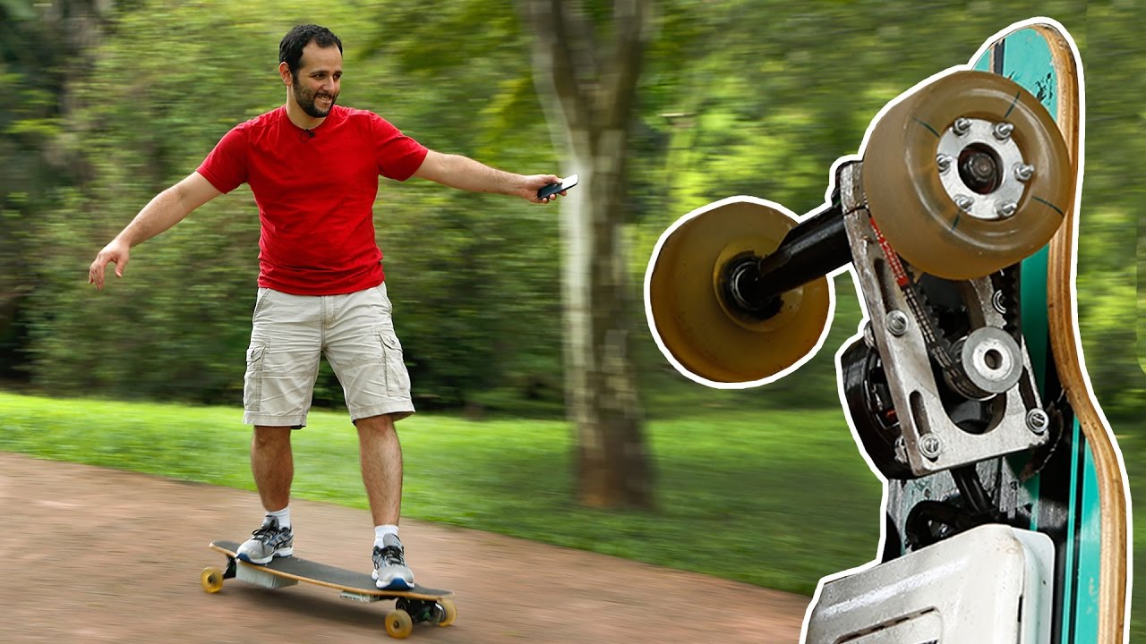 SKATE ELÉTRICO caseiro: veja como é feito!