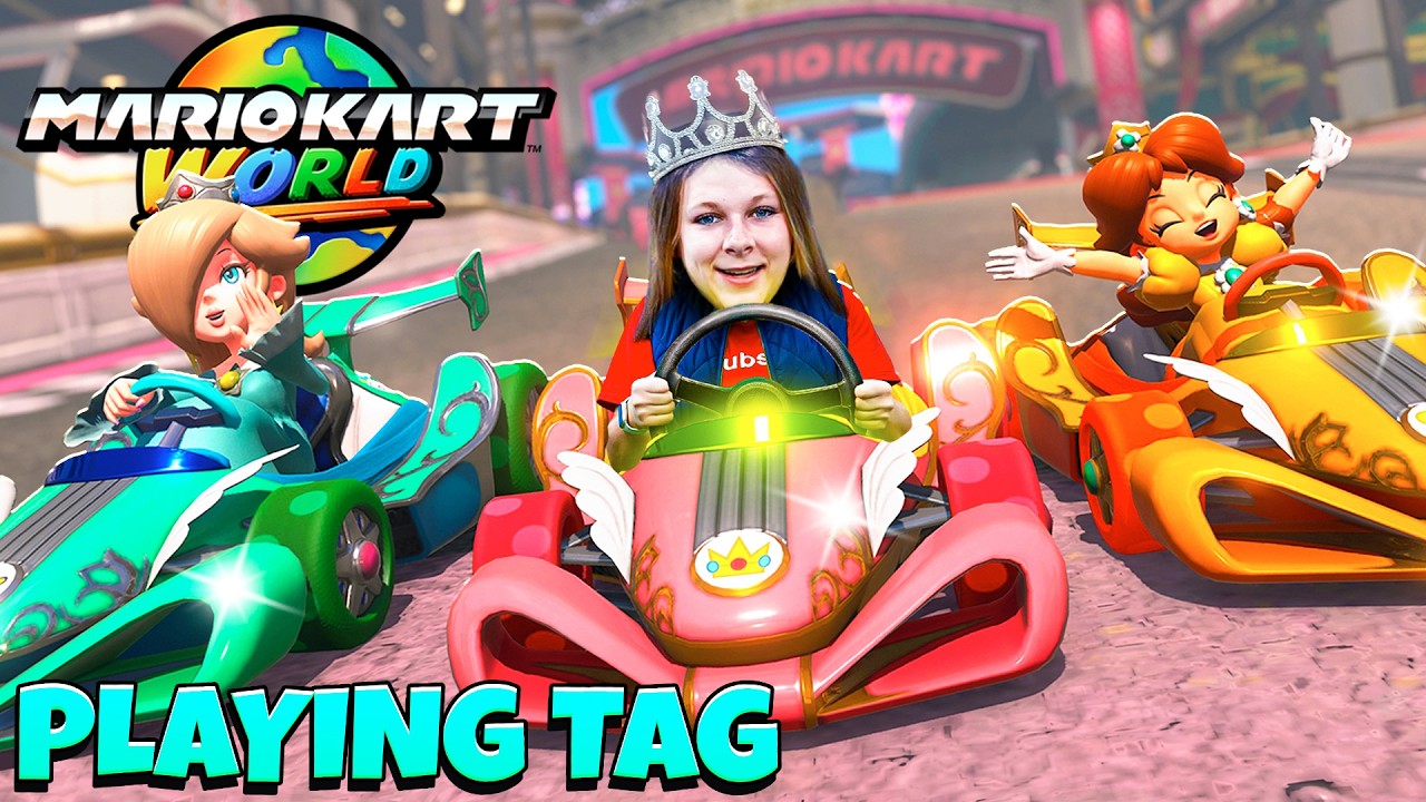 Assistant and Mr Engineer Play Tag in Mario Kart World for Nintendo Switch 2