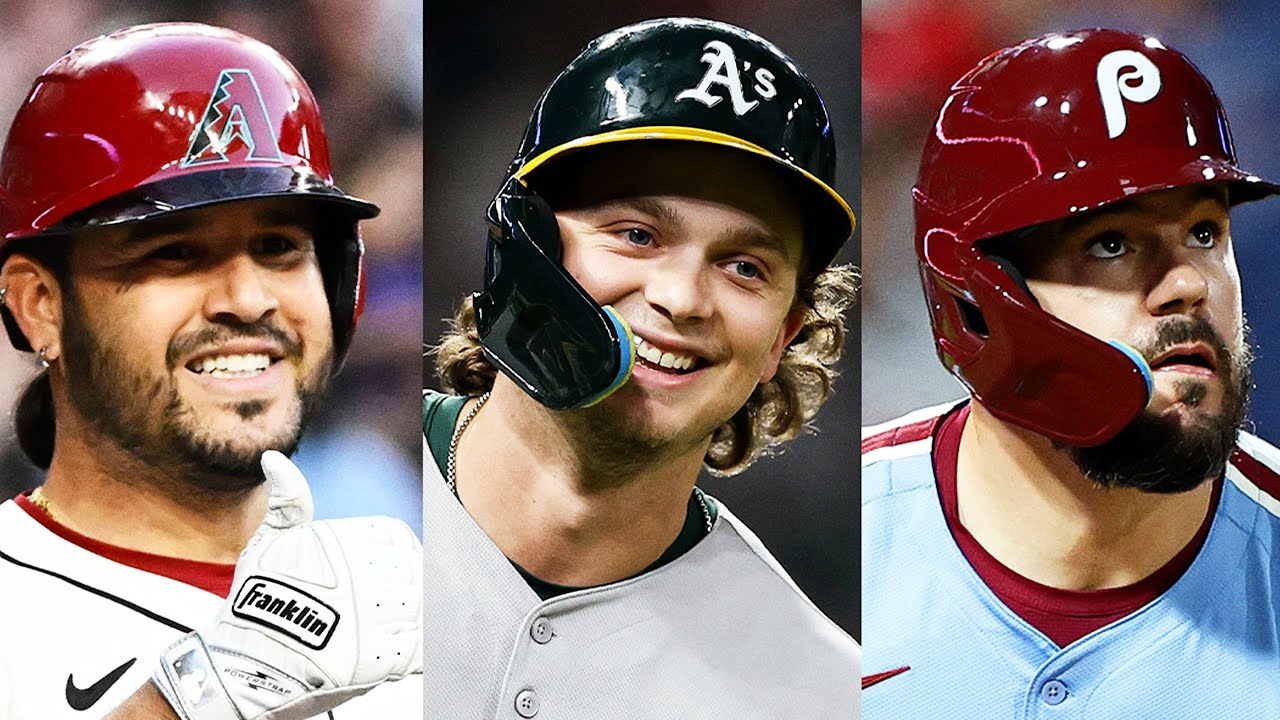 All homers from the THREE 4-homer games from 2025! (Eugenio Suárez, Nick Kurtz and Kyle Schwarber)